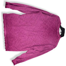 Womens Pink Heather Round Neck Long Sleeve Graphic T-Shirt Size Medium alternative image