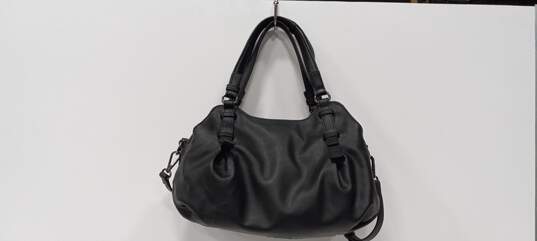 Simply Vera Wang Women's Black Leather SHoulder Handbag image number 2