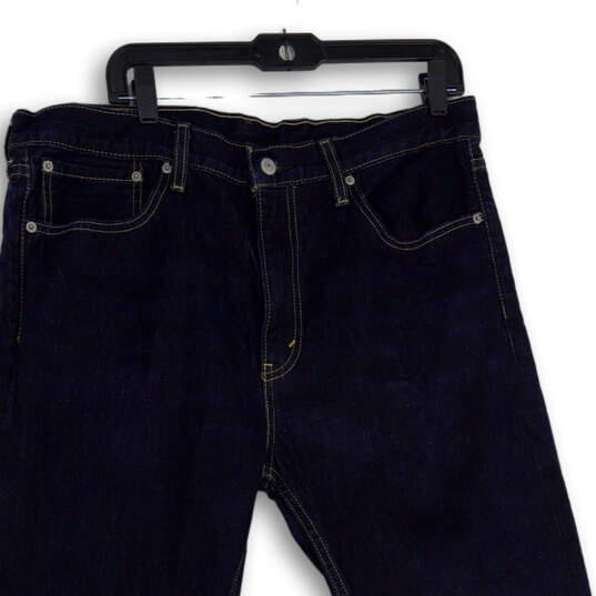 Mens Blue 508 Denim Dark Wash Stretch Pocket Tapered Leg Jeans Size 36x32 image number 3