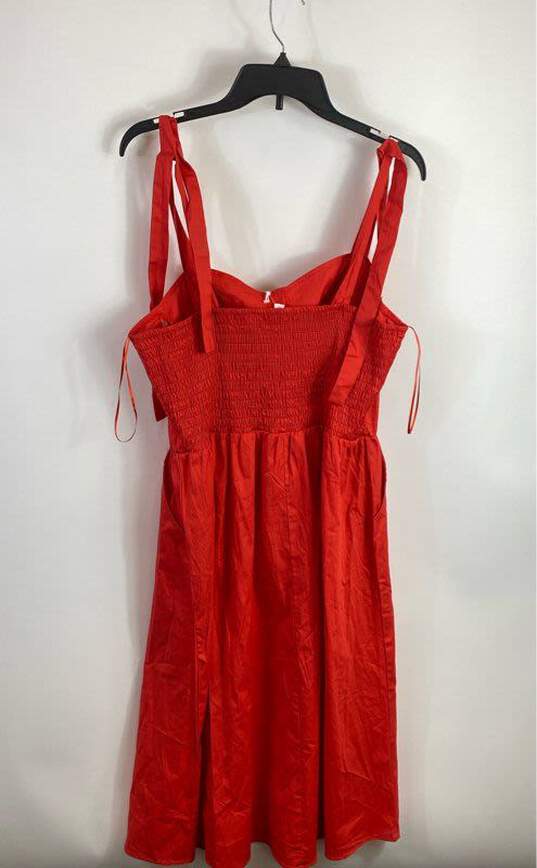 Lauren Conrad Orange Casual Dress - Size Large image number 2