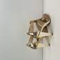MICHAEL Michael Kors Berkeley T-Strap Pale Gold Heels Size 6M image number 4