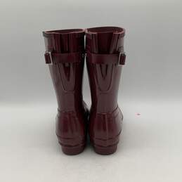 Womens Original Red Rubber Back Adjustable Rumbling Mid-Calf Rain Boots Size 8 alternative image