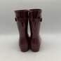 Womens Original Red Rubber Back Adjustable Rumbling Mid-Calf Rain Boots Size 8 image number 2