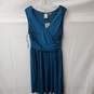 Women's Teal Anthropologie Girls From Savoy Off the Shoulder Midi Dress Size L image number 1