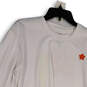 NWT Mens White Orange Crew Neck Long Sleeve Pullover T-Shirt Size Large image number 3