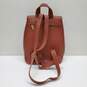 11x9.5x6 GLOVE TANNED FULL GRAIN LEATHER BACKPACK MADE IN KOREA image number 2