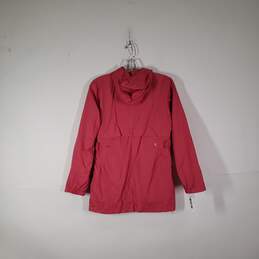 Girls Long Sleeve Hooded Front Pockets Full-Zip Windbreaker Jacket Sz L (14-16)