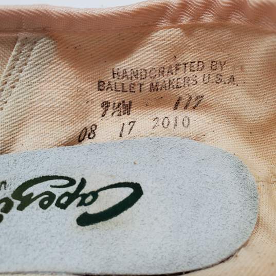 Capezio Ballet Dance Pointe Shoes Size 9.5W #117 With BOX image number 6