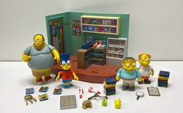 The Simpsons Playmates The Android's Dungeon & Baseball Card Shop w/ 4 Figures