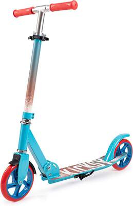 Scooter Bundle x3 - Kicksy Teal Orange - Kick Scooter for Kids Ages 6-12 & Scooter for Teens 12 Years and Up- Big Wheel Scooter for Stability - 2 Wheel Scooter for Boys & Girls- Foldable Kick Scooter Adult - Up to 220 lbs (Limit time only) alternative image