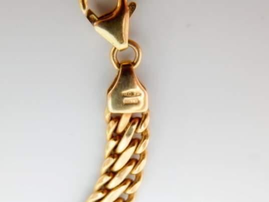 10k Yellow Gold Chunky Flattened Chain Necklace 13.2g image number 6