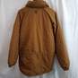 Timberland Weather Gear Brown Padded Nylon Jacket Size L Logo on Collar image number 2