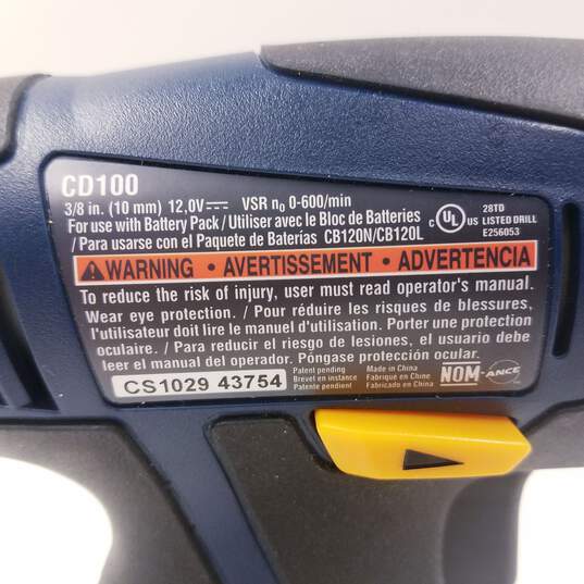 Ryobi CD100 12v Cordless Drill with Accessories image number 6