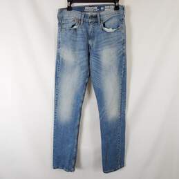 Levi Strauss Women Blue Slim Straight Jeans Sz 31