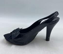 Authentic Moschino Cheap And Chic Black Patent Slingback Pump W 6.5 alternative image