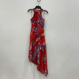 NWT Womens Kieran Multicolor Halter Neck Asymmetrical Hem A Line Dress Sz 0