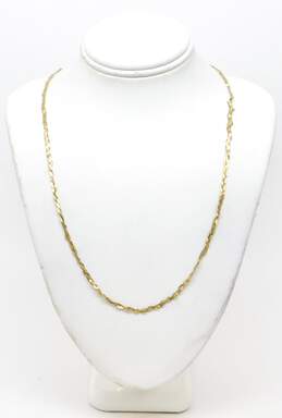 14k Yellow Gold Braided Serpentine Necklace 2.4g