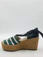 Authentic Chloé Green Lace-Up Espadrilles W 9 image number 2