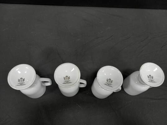 4 Vintage Kayson's Ironstone Continental Tourist Attraction Pedestal Mugs image number 4