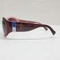 AUTHENTICATED COACH 'SUZIE' S446 BURGUNDY BUTTERFLY SUNGLASSES W/ CASE image number 6