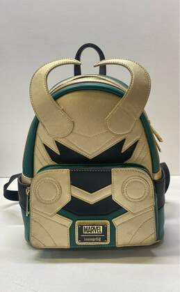 Disney Marvel Loungefly Loki Faux Leather Mini Backpack