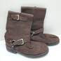 Frye Brown Suede Mid Calf Boots image number 2