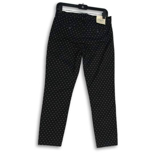 NWT Gap Womens Black White Polka Dot Slash Pocket Slim Fit Khaki Pants Size 2 image number 2