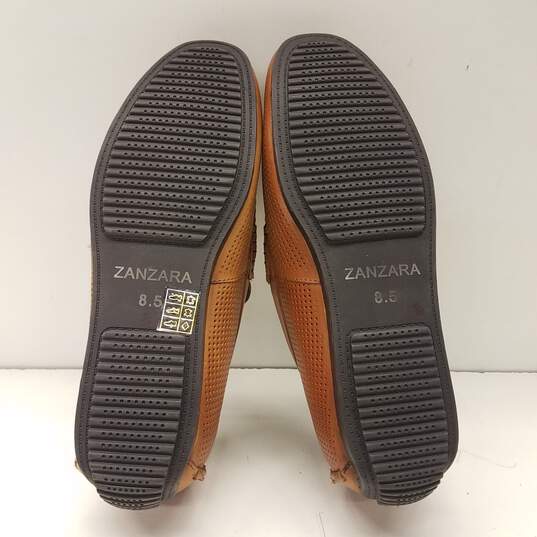Zanzara Masaccio Leather Moccasin Loafers Oak 8.5 image number 6