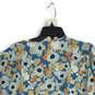 NWT Joie Womens Blue Floral Ruffle Long Sleeve Blouse Top Size XL image number 4