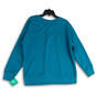 NWT Womens Blue Scuba Crew Neck Long Sleeve Pullover Sweatshirt Size XL image number 4