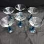 6pc. Set of Bombay Sapphire Cocktail Glasses with Blue Stem image number 1