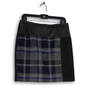 Womens Multicolor Plaid Flat Front Straight & Pencil Skirt Size 4 image number 1