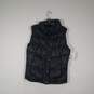 Womens Mock Neck Sleeveless Button Front Puffer Vest Size Large image number 1