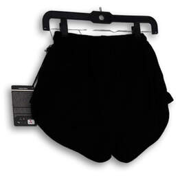 NWT Womens Black Stretch Elastic Waist Pull-On Activewear Shorts Size XS alternative image