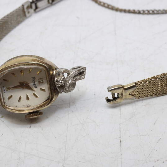 Vintage Nicolet 17 Jewel Diamond Accent Watch-11.0g image number 8