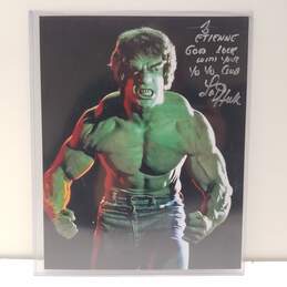 Signed 8x10 Photo of Lou Ferrigno as The Hulk