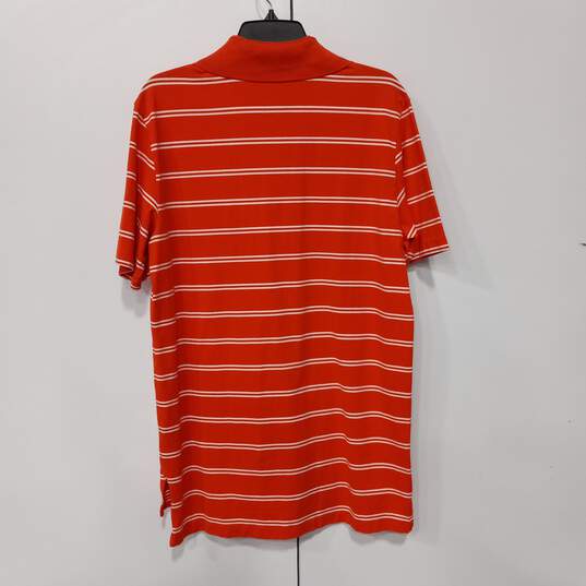 Polo Golf Ralph Lauren Men's Orange Striped Polo Size Medium image number 2