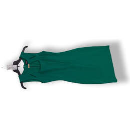 Womens Green Sleeveless Back Zip Keyhole Neck Short Bodycon Dress Size XS alternative image