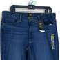 NWT Lee Womens Blue Denim 5-Pocket Design Straight Leg Jeans Size 16P image number 3