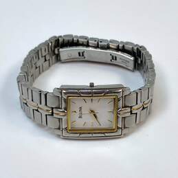Designer Bulova C9671103 Two Tone Strap White Analog Dial Quartz Wristwatch alternative image