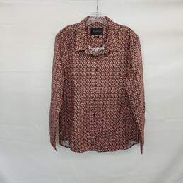 Wild Fang Rose Patterned Cotton Button Up Shirt WM Size XL