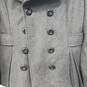 Women's Guess Gray Double Breasted Pea Coat Sz M image number 4