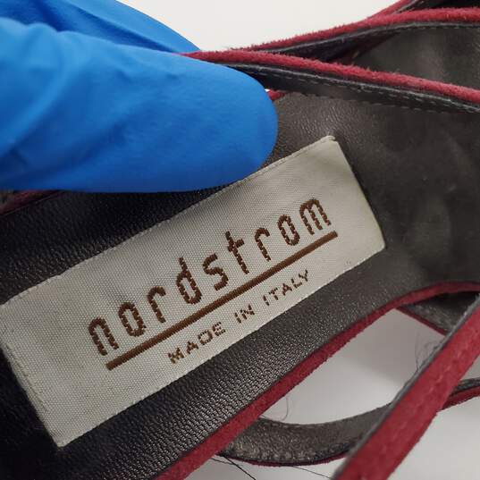 Nordstrom Women's Pump Heels Suede Size 6M-Red image number 6