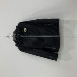 Womens Black Long Sleeve Greenbay Packers Full-Zip Hooded Jacket Size L