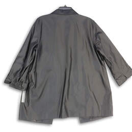 NWT Womens Gray 3/4 Sleeve Notch Lapel Open Front Blazer Size 20W alternative image