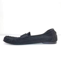 Aquatalia Black Suede Flat Loafers Shoes Women's Size 7.5 B alternative image