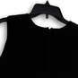 NWT Womens Black Sleeveless Crew Neck Back Zip Cropped Tank Top Size XL image number 4