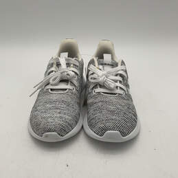 NWT Womens Puremotion FY8223 Gray White Lace Up Low Top Sneaker Shoes Sz 8