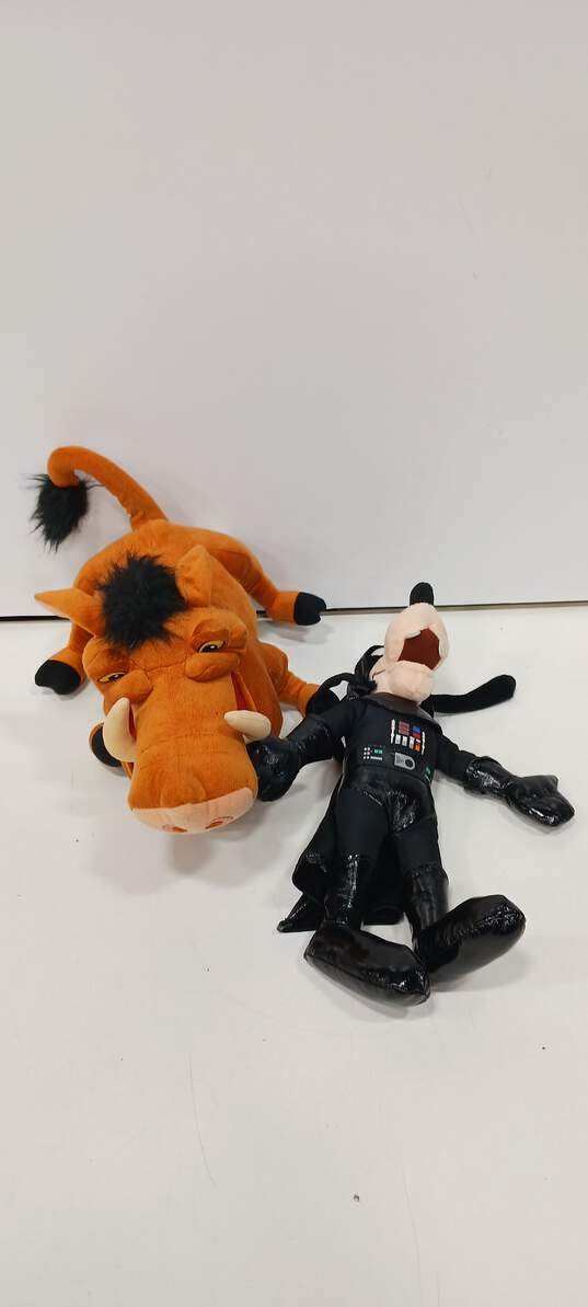 Bundle of 4 Assorted Disney Stuffed Animal Plush Toys image number 4