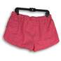 J. Crew Womens Pink White Geometric Drawstring Hot Pants Shorts Size M image number 2
